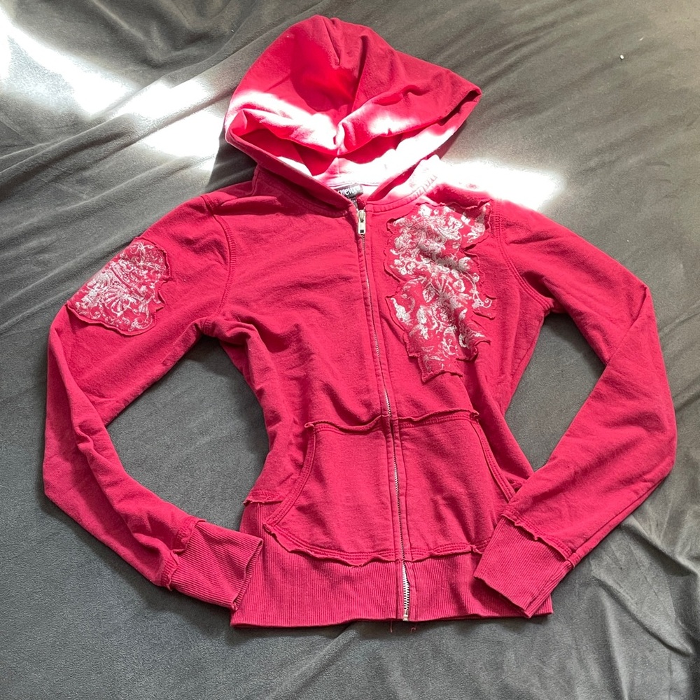 Miss Chievous Kids Pink Hoodie Jacket